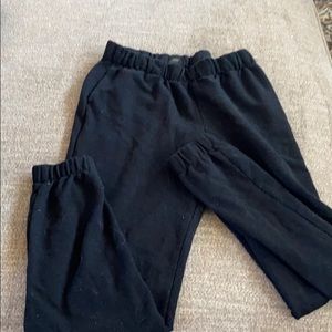 black joggers